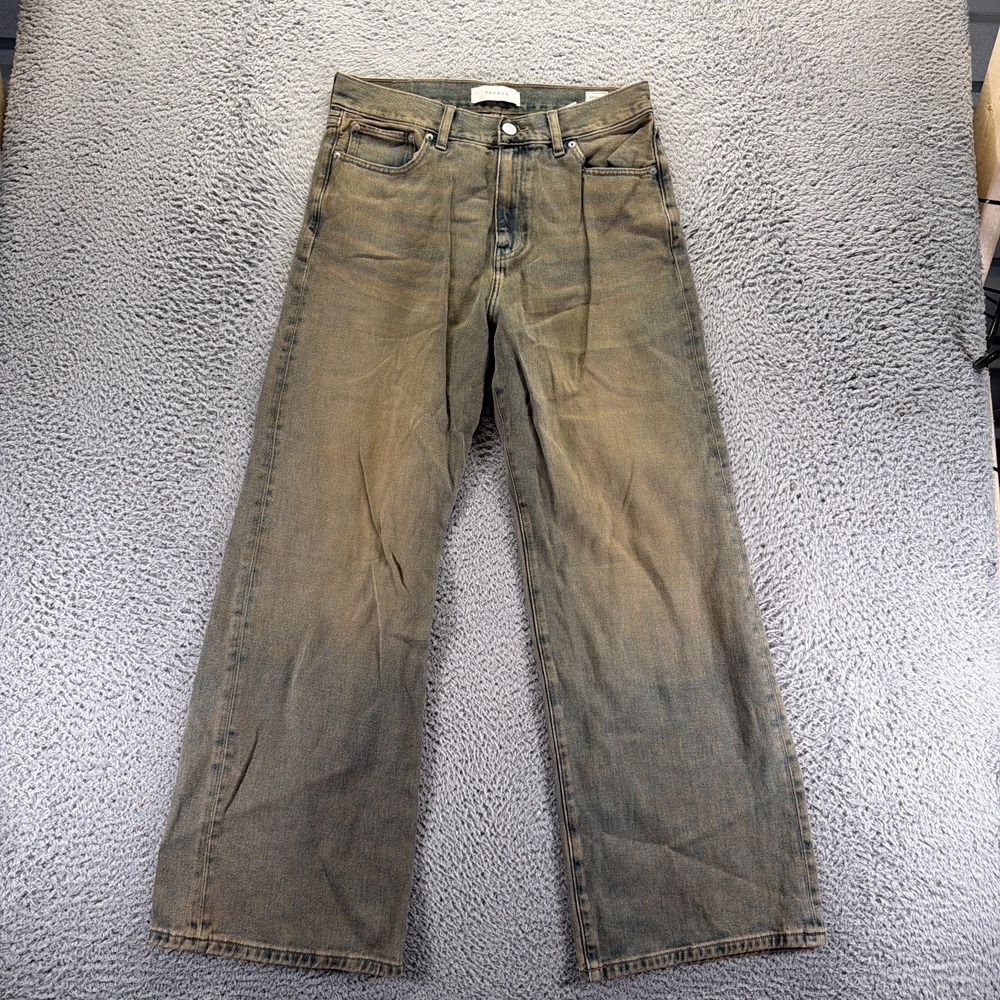 PacSun Jeans Mens 32x30 Blue Cotton Denim Wide-Leg Travel Workwear Faded Baggy
